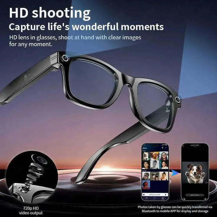 AI Smart Glasses with 8MP Camera