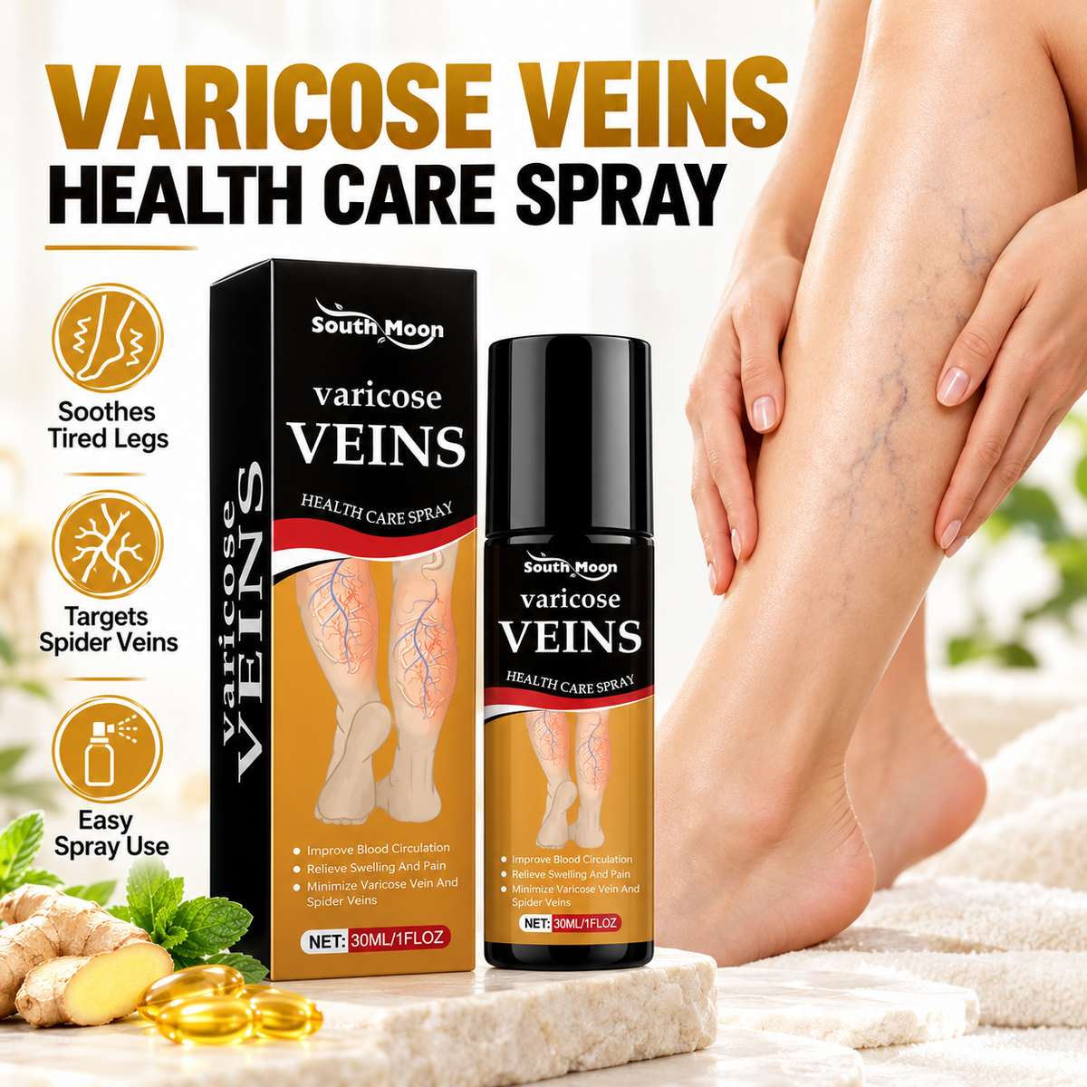 Turmeric Varicose Vein Relief Spray