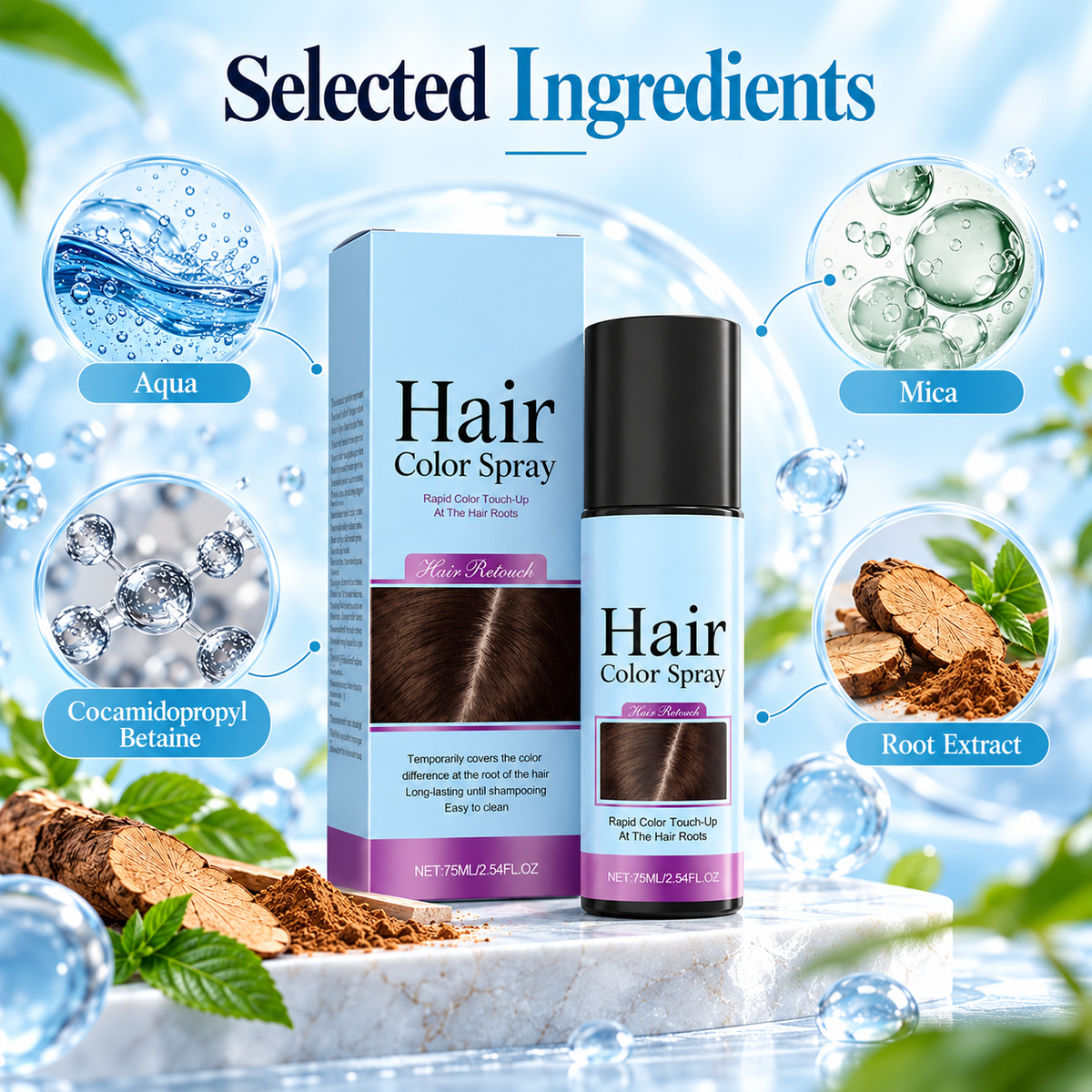Instant Hair Color Spray