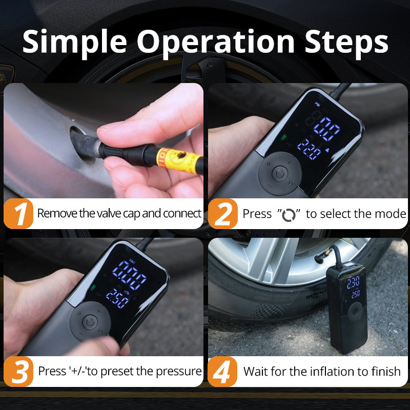 Portable Digital Air Compressor Tire Inflator
