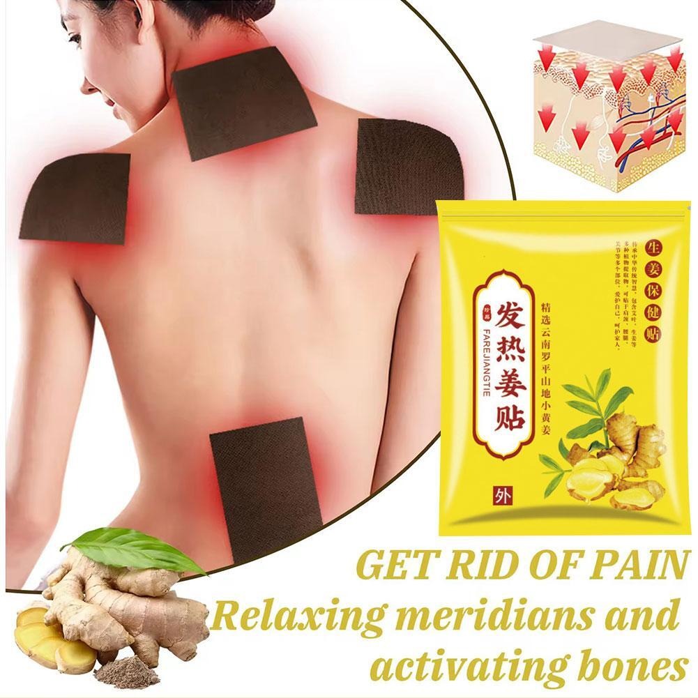 Ginger plasters for pain relief