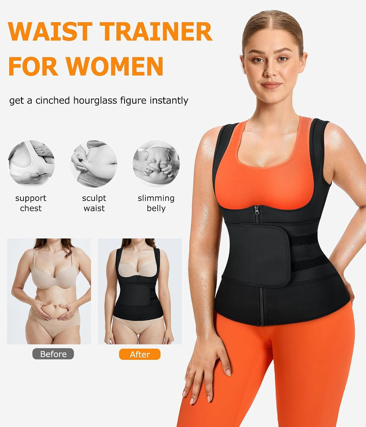 100% Adjustable Women Body Shaper