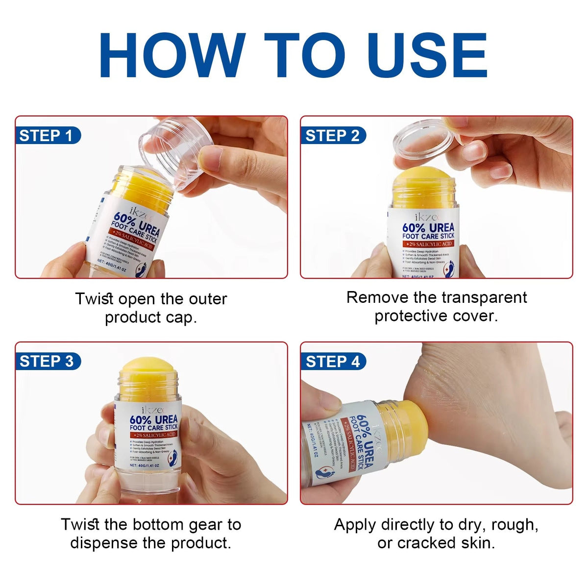 IKZEE 60% Urea Foot Care Stick