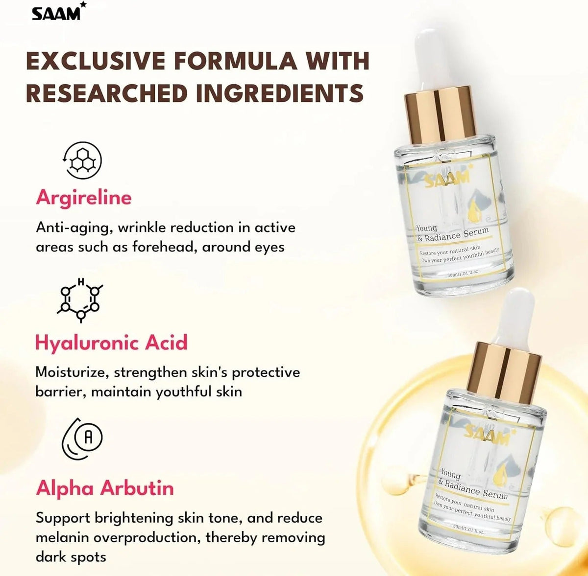 SAAM Young and Radiance Serum