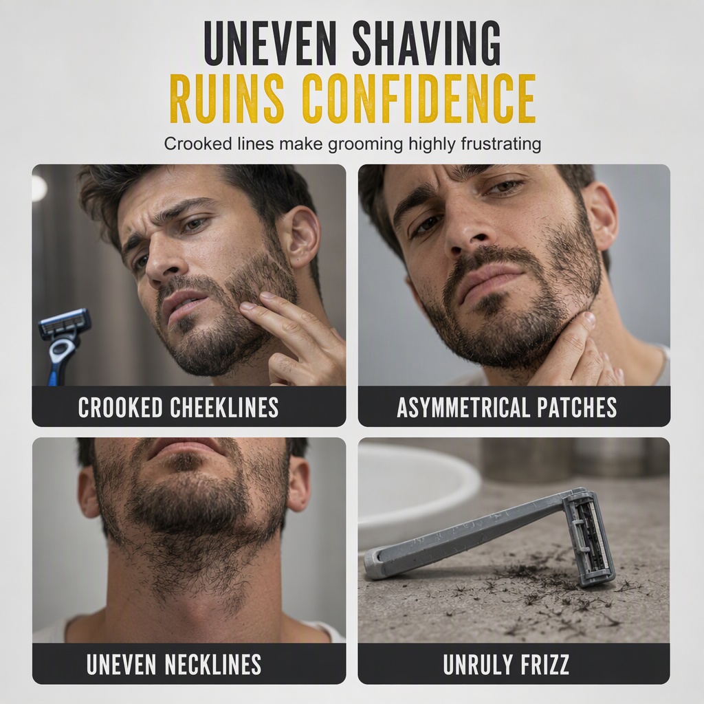 SYMMETRICAL BEARD STYLING KIT - ⏳Time-Limited Special⏰Easy-to-Use Beard Shaping Template🧔🪒