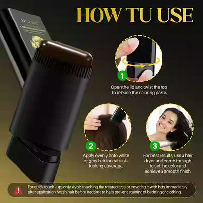 2 in 1 dye hair comb stick