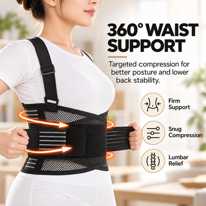 Breathable Posture Corrector - Back Pain Relief & Tummy Control