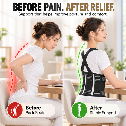 Breathable Posture Corrector - Back Pain Relief & Tummy Control