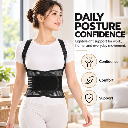 Breathable Posture Corrector - Back Pain Relief & Tummy Control