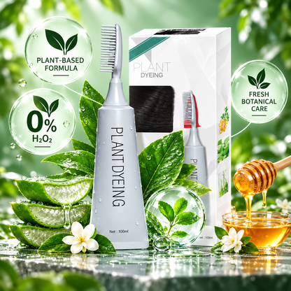 Plant-Based Comb Hair Dye (Natural Black)
