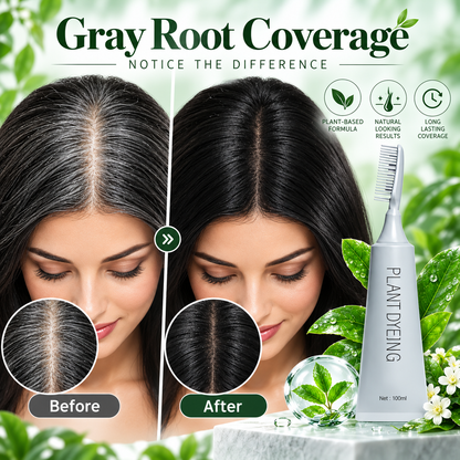 Plant-Based Comb Hair Dye (Natural Black)