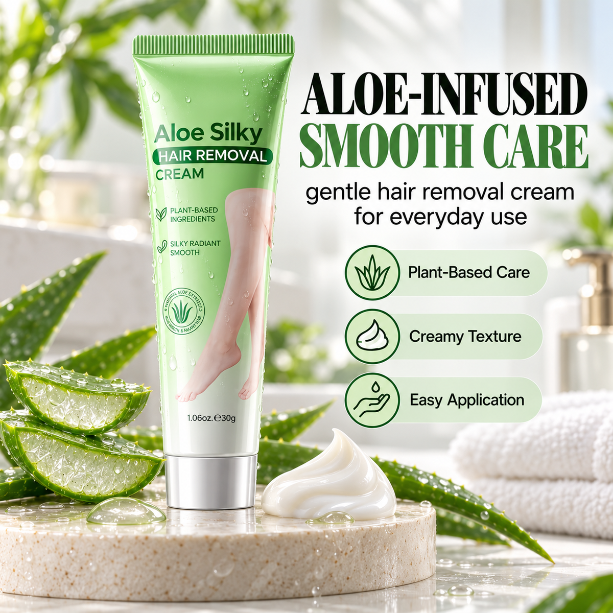 Gentle Aloe Vera Hair Removal Cream