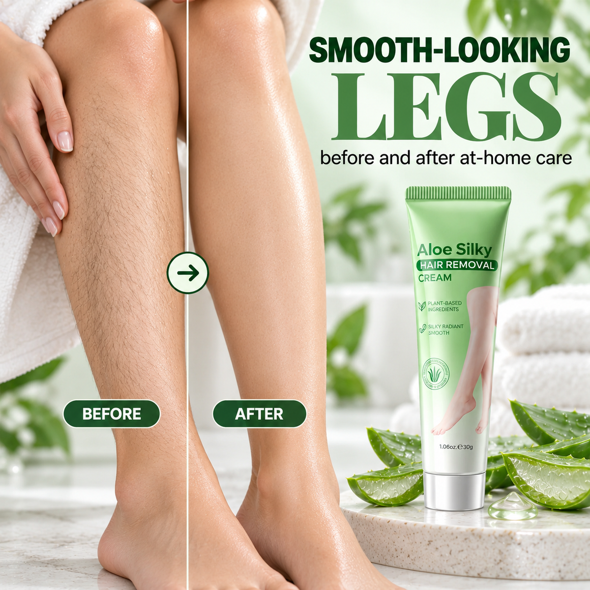 Gentle Aloe Vera Hair Removal Cream