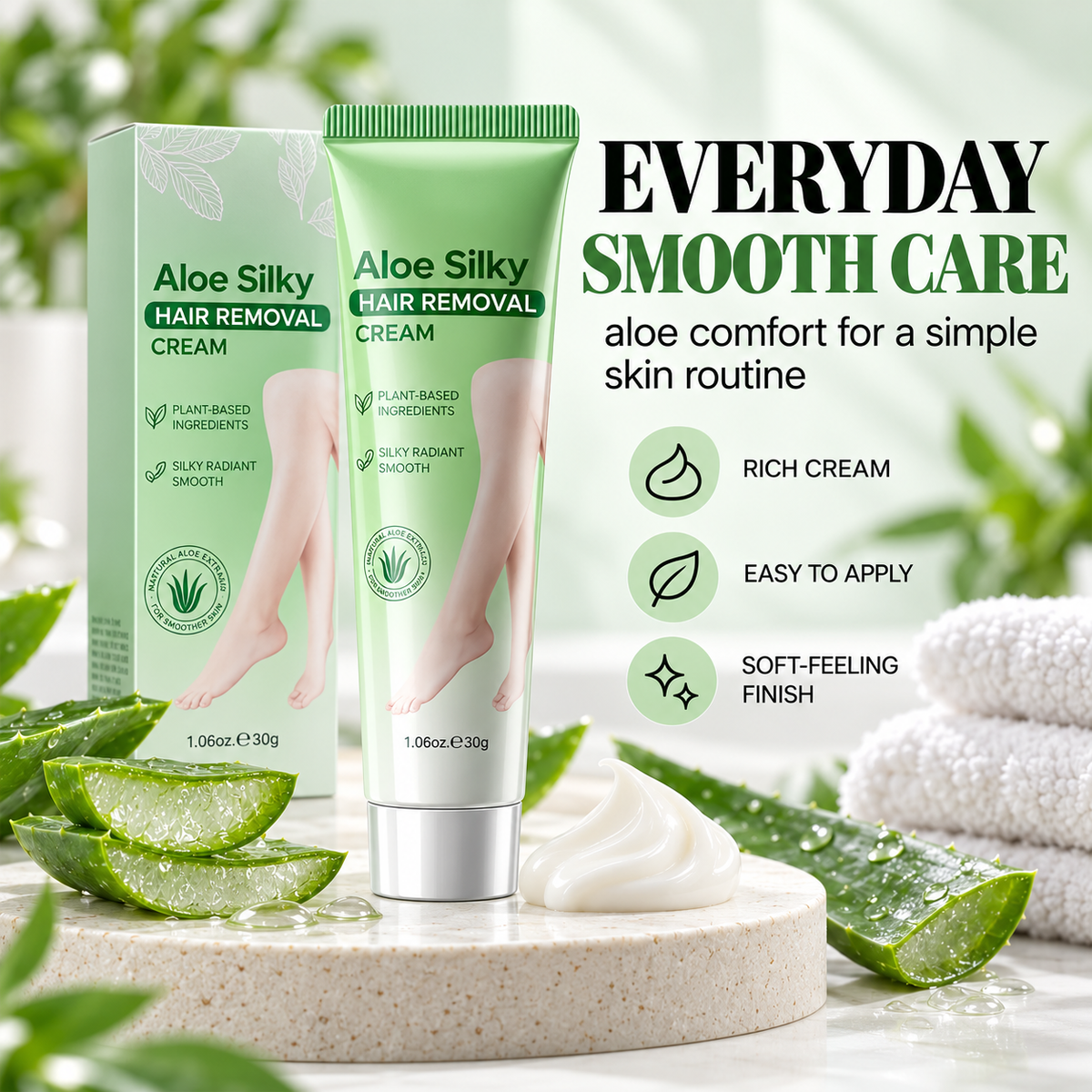 Gentle Aloe Vera Hair Removal Cream