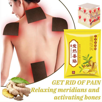 Ginger plasters for pain relief