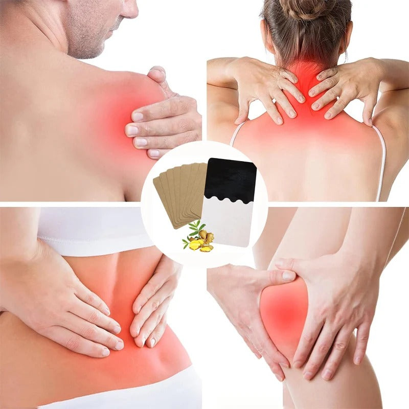Ginger plasters for pain relief