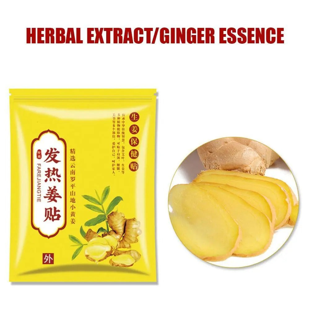 Ginger plasters for pain relief