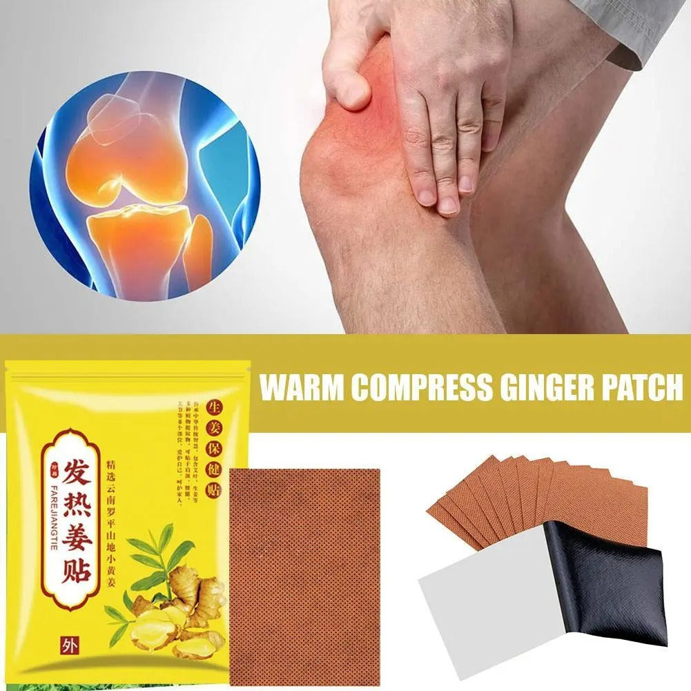 Ginger plasters for pain relief