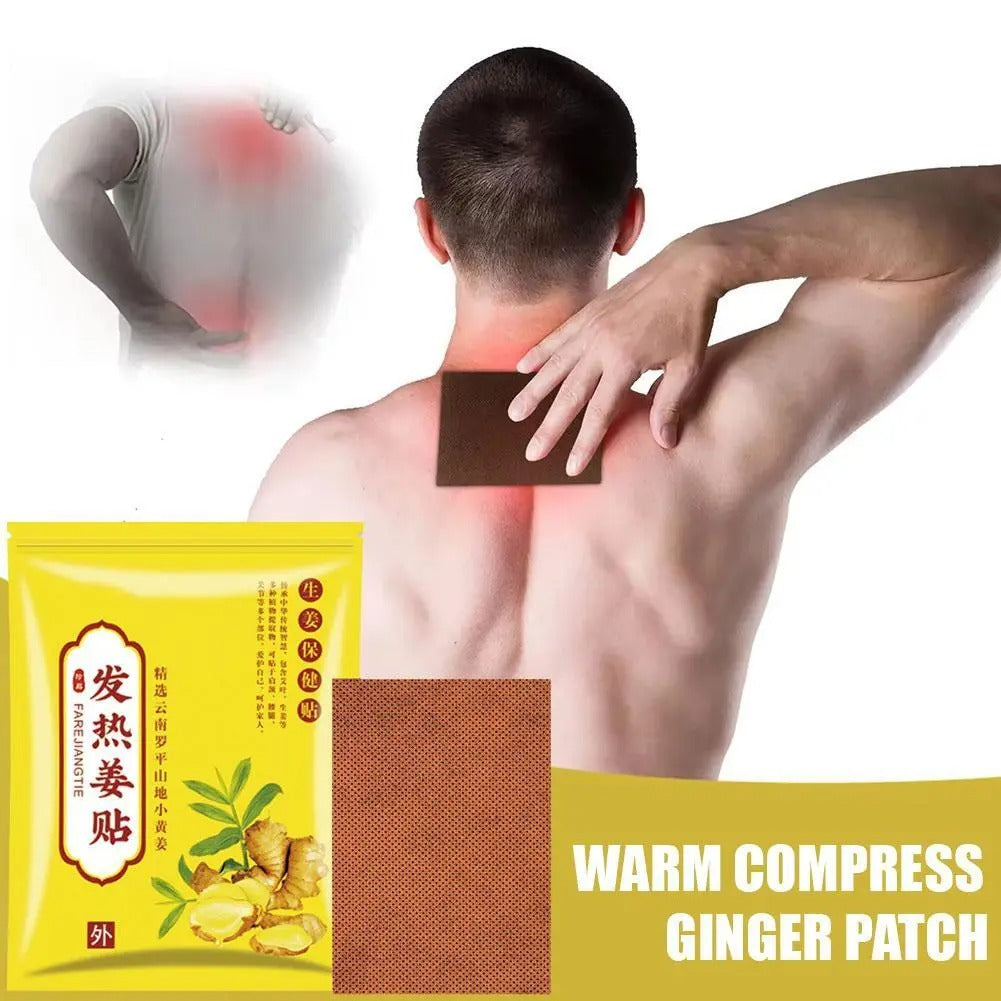 Ginger plasters for pain relief