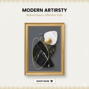 Modern Abstract Geometric Canvas Painting | Nordic Wall Art Poster for Living Room Home Decoration