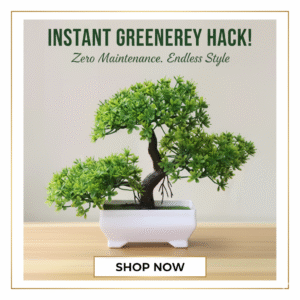 Realistic Artificial Bonsai Tree for Home, Office & Table Decor
